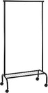 SunnyPoint Durable Compact Rolling Garment Rack with Shelf (GR-1TC, BLK)