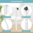 8 Pcs Dish Brush Bottle Bathroom Scrub Brushes, Kitchen Cleaning Brush for Right Angle Sink Household Pot Pan Edge