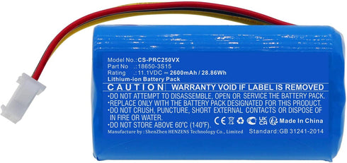 Vacuum Battery for Pure Clean PUCRC25 PUCRC25_0 PUCRC26B Scarlett Robot Vacuum Cleaner