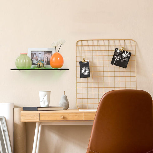 12 4'' 2 iobiotio Small Floating Shelves, x Shelves for Wall, Decorative Floating Shelves for Home Office, Wall Mounted