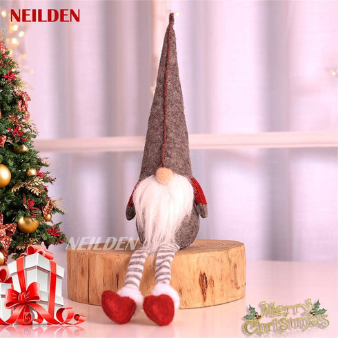 3pcs Christmas Decoration Long Legs Rudolph Doll, Holiday Gift for Children, Hotel Mall Window Decor
