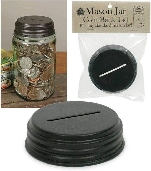 Coin Bank Mason Jar Lid