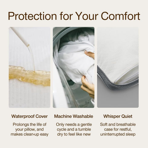 Coop Home Goods Ultra-Tech Waterproof Maternity Pillow Protector Zippered Cover for U-Shaped Maternity Pillows