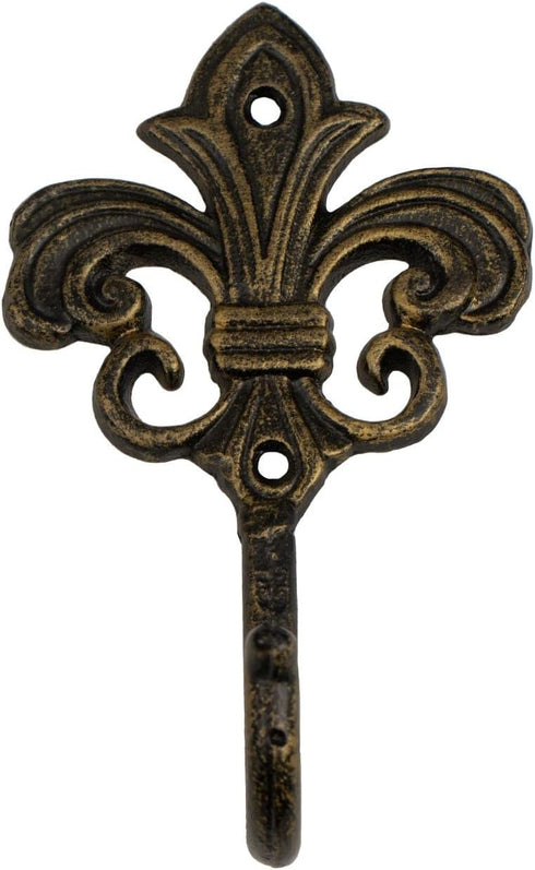 Wall Mounted Cast Iron Home Decor Single Hook with Unique Design (Spire)