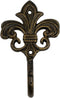 Wall Mounted Cast Iron Home Decor Single Hook with Unique Design (Spire)
