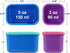Set 8, 4pcs 3oz 4pcs 5oz Caperci Small Food Containers with Lids of & Leakproof Stackable Storage Containers
