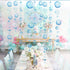 Decor365 Under The Sea Party Decorations - Blue Bubble Garlands for Little Mermaid Birthday, Underwater Backdrop