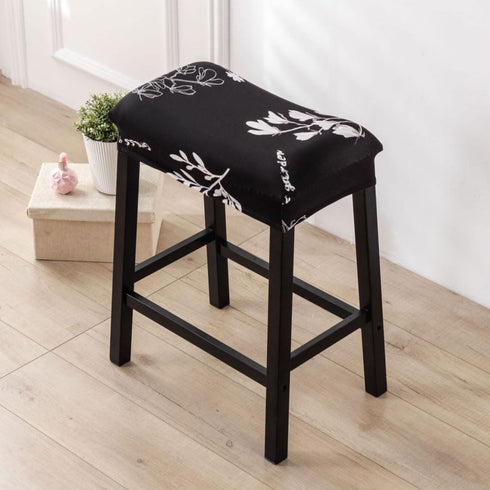 Set 4 Counter Counter #6 Bar Stool Cover Rectangle of Printed Stretch Height Bar stools Slipcovers Saddle Stool