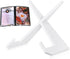 Acrylic Cookbook Stand for Kitchen Counter, Multifunctional Recipe Book Holder, 6.5 x 8.5 Inches (White)