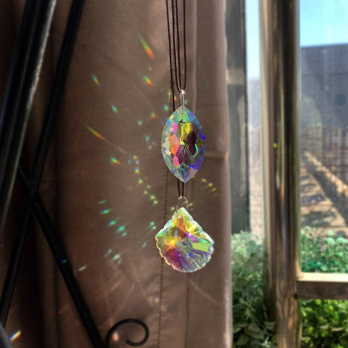 10pcs H&D HYALINE & DORA Coloful Crystal Chandelier Lamp Lighting Drops Pendants Prisms Hanging Glass Prisms Parts