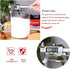 Large Glass Flour Container with Airtight Bamboo Lid, 3L Food Jar for Storage of Flour, Sugar, Cookies, Rice