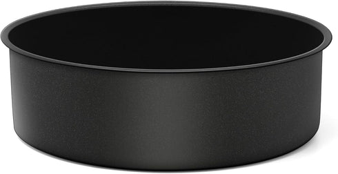 P&P CHEF 9.5 x 3 Inch Nonstick Round Cake Pan, Deep Side Round Baking Pan for Large Birthday Layer Cake, Black