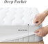 22" (72x84 Inches, California King Cotton Mattress Protector, Breathable Pillow Top Mattress Cover, Soft Quilted Fitted