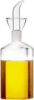 HAIZEEN 8 Ounce Olive Oil & Vinegar Dispenser Glass Cruet, No Funnel Needed Kitchen Decanter