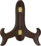 uxcell 7" Easel Plate Holder, Wooden Folding Display Stand for Decorative Picture Frame - Brown