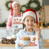 2 Pack Christmas Matching Aprons for Kids and Adults, Christmas Baking Crew, White Kitchen Aprons with 2 Pockets for