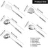 Stainless Steel 5-Piece Utensil Set: Heat Resistant Cooking Tools, Slotted Spoon, Spatula, Large Spoon