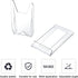 WANDIC Acrylic Plate Stands, 10 Pcs Mini Clear Plastic Display Holders Adjustable Easels for Flat Plates, Photos, Place