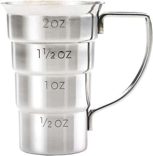 Barfly M37108 Drink Jigger, 2 oz Stainless Steel with Handle