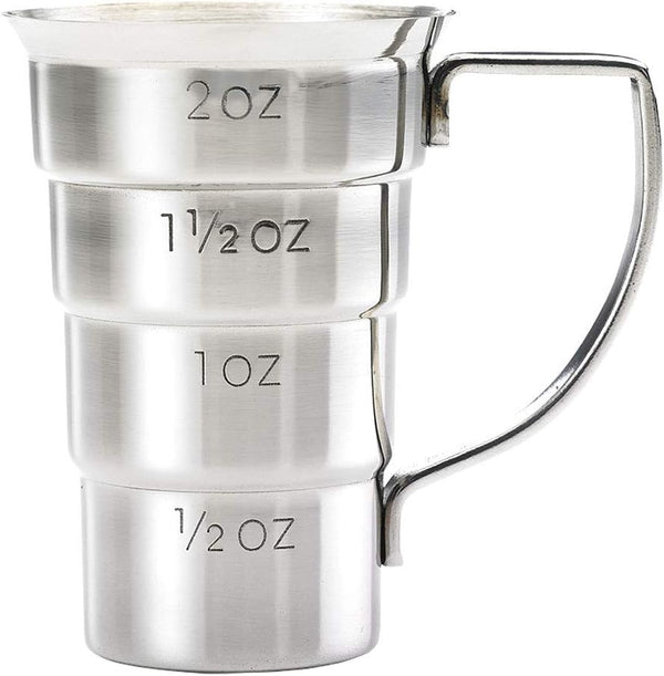 Barfly M37108 Drink Jigger, 2 oz Stainless Steel with Handle