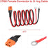 XT60i to O Ring Terminal Cable, 12AWG XT60i Female to O Ring Connector for RC Battery Solar Power (5FT)