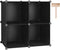 C&AHOME Cube Storage Organizer, 4-Cube Shelves Units, Closet Cabinet, DIY Plastic Modular