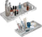 BBK Bathroom Vanity Tray - 2 Pack (7.8" and 11.8") Silicone Trays for Counter, Perfume Key Trinket Ring Tray, Kitchen