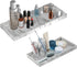 BBK Bathroom Vanity Tray - 2 Pack (7.8" and 11.8") Silicone Trays for Counter, Perfume Key Trinket Ring Tray, Kitchen