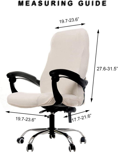 WOMACO Office Chair Covers - Stretch Printed Computer Chair Slipover - Universal Floral Boss Chair Protector - High