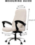 WOMACO Office Chair Covers - Stretch Printed Computer Chair Slipover - Universal Floral Boss Chair Protector - High