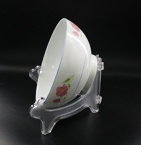 Artliving Display Stand Easel for Large Deep Bowls, Platters, and Deep Dishes, Clear Bowl Stands