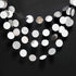 Cheerland Glitter Silver Circle Dot Garlands - Metallic Silver Party Decorations for Wedding, Birthday