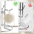 HULISEN Coffee Mug Holder for Countertop, Large Cup Tree with 6 Hooks, Metal Stand for Coffee Bar