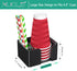 Countertop, 5.8 Inches Coffee Bar Accessories and Organizer, Disposable Cup Holder for Black Acrylic Storage