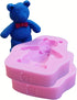 3D Cute Bear Silicone Fondant Mould Cake Mold, 2 Pcs, Cookie Decor, Jewelry, Polymer Clay, Crafting Projects