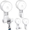 LUXEAR Suction Hooks Powerful Vacuum Suction Cup Hooks-2PACK Razor 2pack Single White