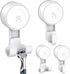 LUXEAR Suction Hooks Powerful Vacuum Suction Cup Hooks-2PACK Razor 2pack Single White