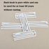Ailejia White Curtain Drapery Pleat Hooks - 4 Prongs, 50pcs Traverse Pleater Pinch Pleat Clips for Drapery