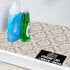 GORILLA GRIP LeakGuard Non-Adhesive Under Sink Mat, 24x40, Waterproof Quick Dry Shelf Liner, Damask Taupe Cream
