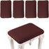 ANWUCHEN Stool Covers Rectangle,4 Pack Stretch Rectangle Bar Stool Covers Elastic Vanity
