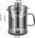 BinaryABC Pitcher,7.67 6.69inch(1500ML) Yogurt Strainer,Nut Milk Strainer,Juice Food Strainer,Glass Teapot with Mesh
