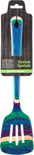 Totally Bamboo Baltique Mumbai Collection, 12-1/2" Wooden Slotted Spatula, Safe for Nonstick Cookware