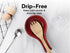 ONEMORE Ceramic Spoon Rest, Extra Wide Heat-Resistant Ladle Holder for Kitchen Counter Utensils, Large, Red
