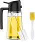 2 1 16oz/470ml in Oil Sprayer & Dispenser for Cooking | Glass Olive Oil Sprayer with Brush | Oil Spray Bottle