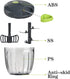 900ml Cambom Manual Food Chopper Vegetable Cutter, Hand String Vegetable Chopper Onions Cutter for Vegetable Fruits