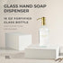 MaisoNovo Hand Soap Dispenser for Bathroom | 16.9 fl oz Clear Glass Gold Pump x 1