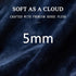 50"x60" 300GSM Cozy LaSyL Fleece Throw Blanket for Couch Dark Blue - Soft Plush Fuzzy Flannel Blanket - Lightweight