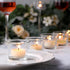 Letine Tealight Candle Holder Set of 12, Clear Glass Votive Candle Holders for Christmas Decorations, Wedding, Home