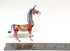 Giraffe Miniature Figurine, Hand Blown Glass Animal Sculpture, Tiny Collectible Art Gift for Home Décor (3.5" Multi-Red)