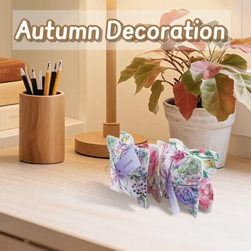 AUCUDA 4 Packs Lavender Scented Sachets Bags for Drawers and Closets, Long-Lasting Fragrance Packets for Fall